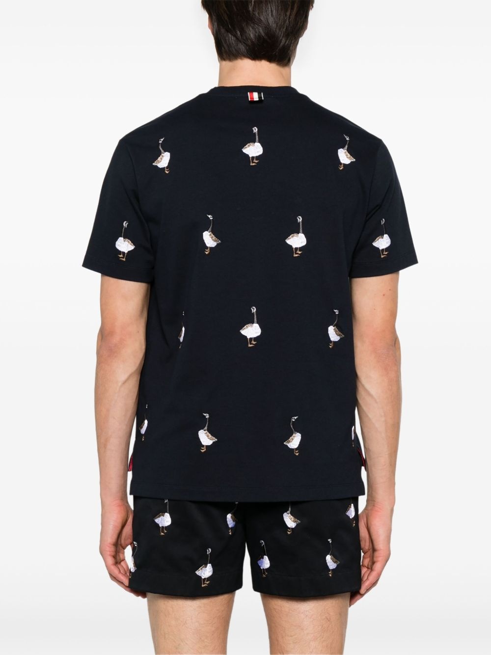 embroidered-motif T-shirt - 3