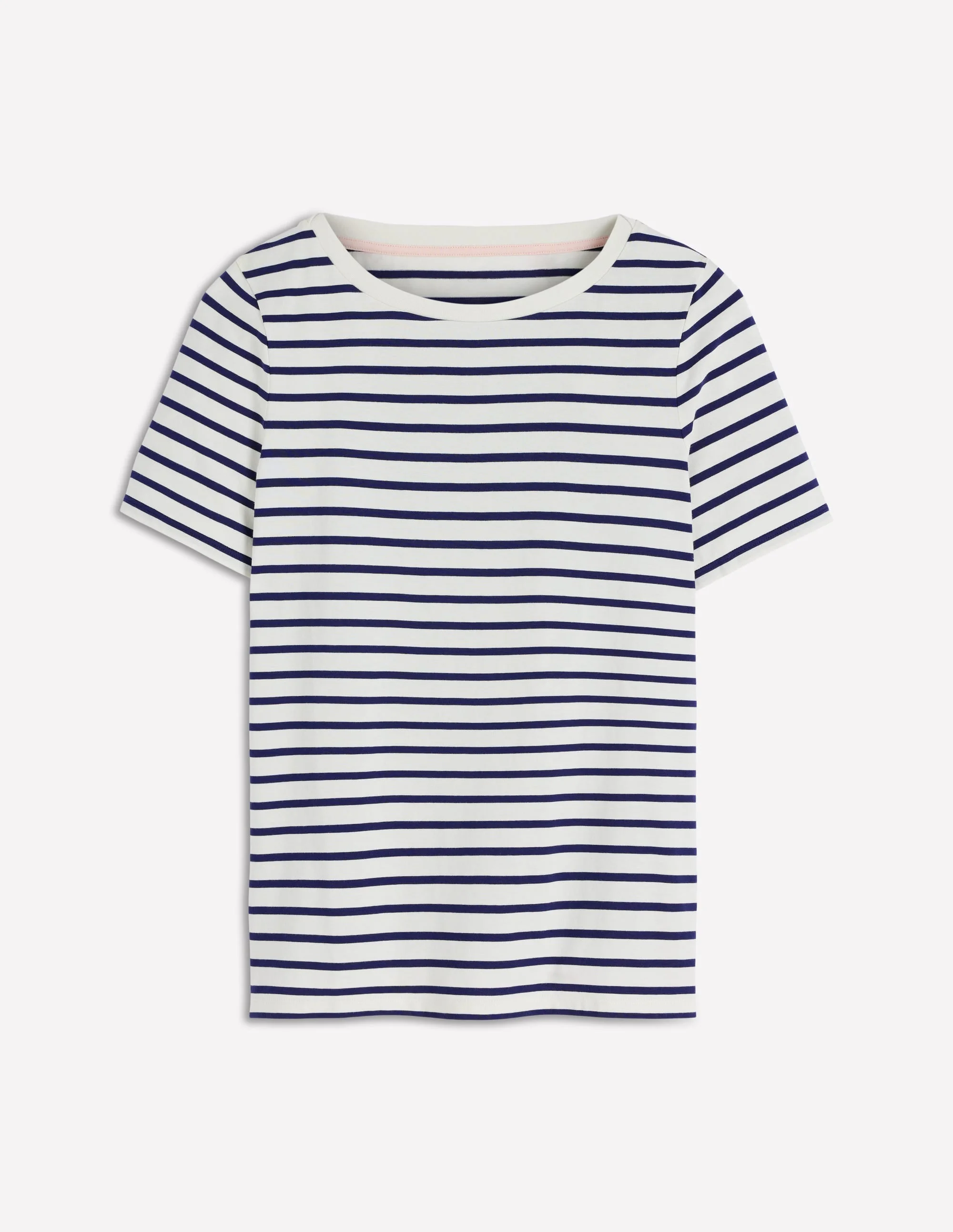 Olivia Short Sleeve Breton-Ivory, Navy - 1