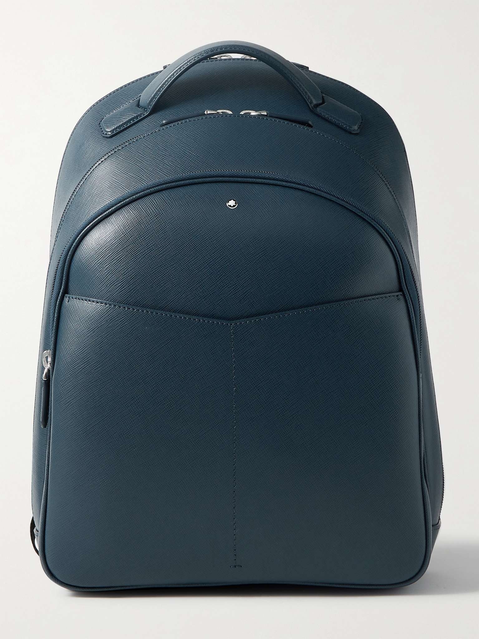 Sartorial Cross-Grain Leather Backpack - 1