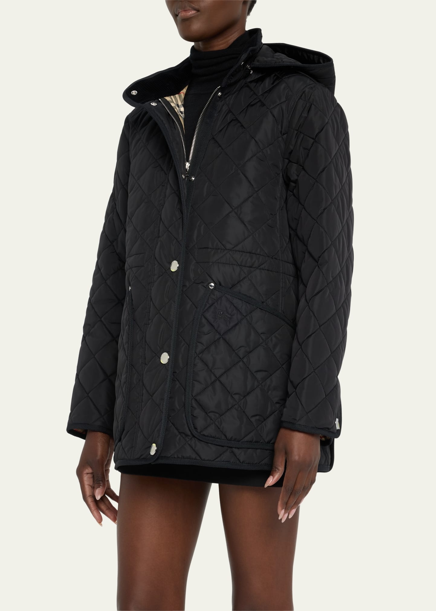 Roxbugh Diamond Quilted Parka Jacket - 5