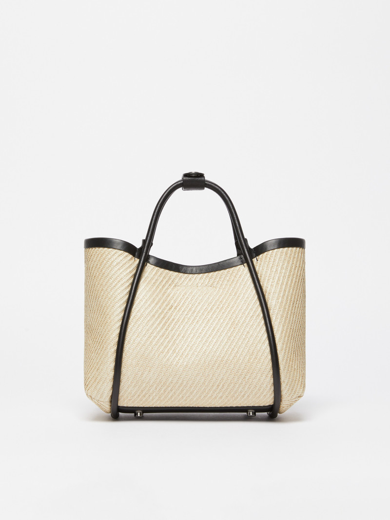 SUMMERMARINEXS Extra-Small raffia-look fabric Marine bag 3