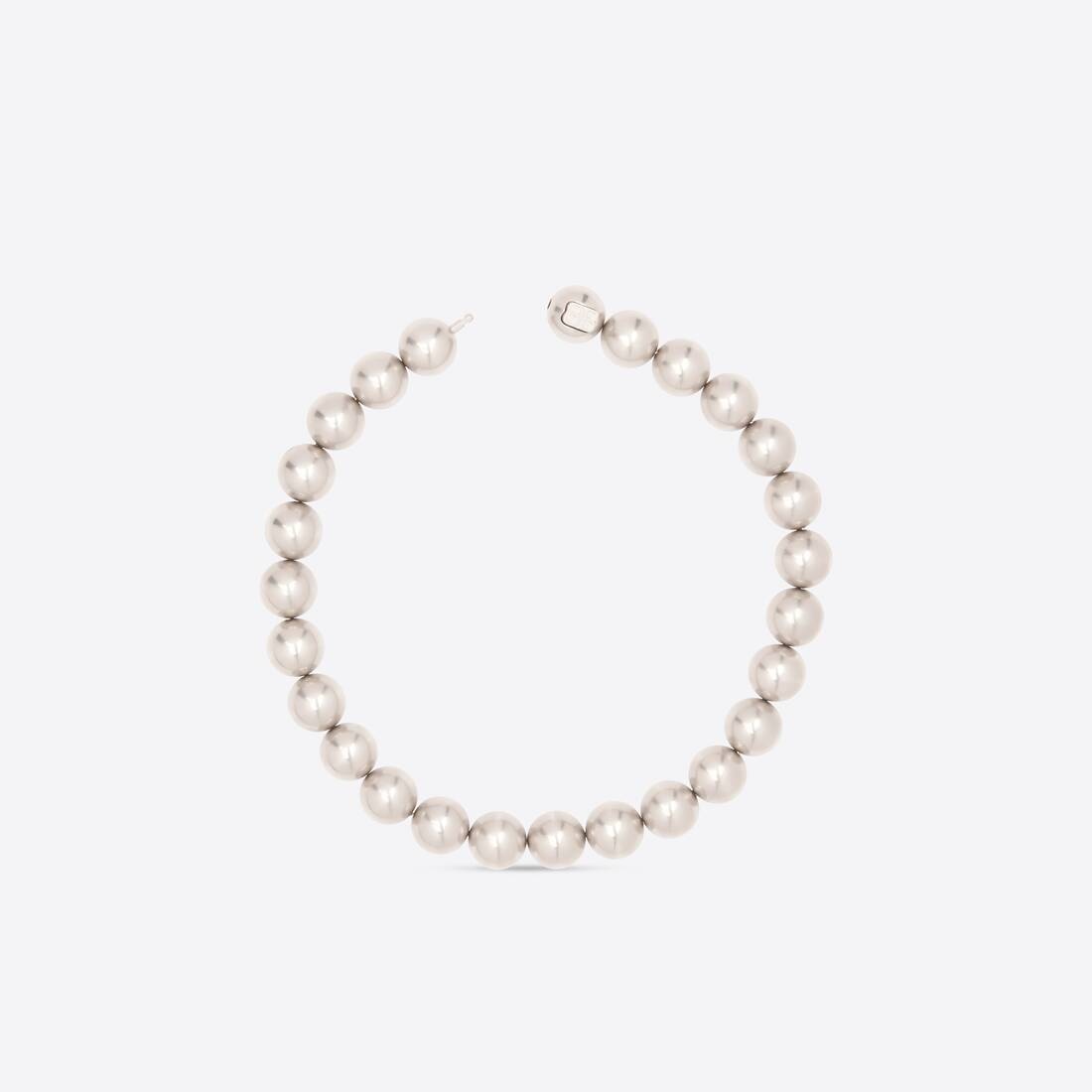 Women's Pearl Necklace in Silver - 2