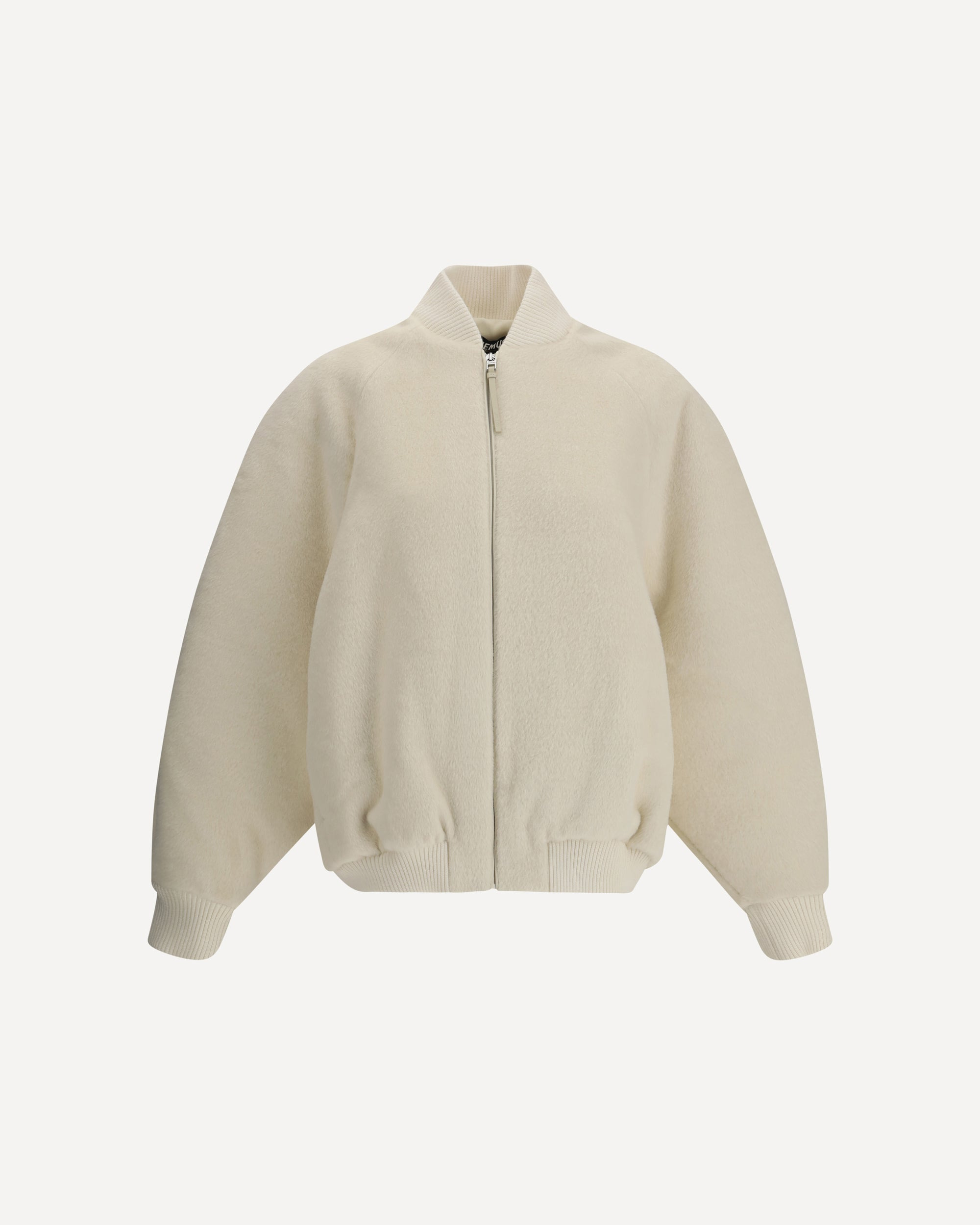 The Le Blouson Pilu Jacket in white alpaca Wool - 1