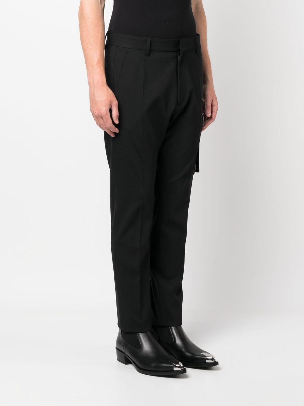 virgin-wool tailored trousers - 3