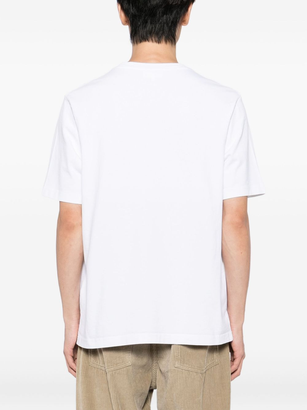 bold fox head patch T-shirt - 3