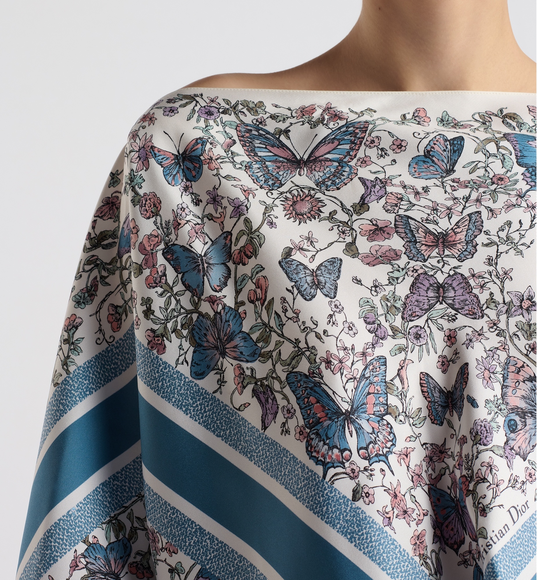 Toile de Jouy Papillon Dior Silk Top - 3