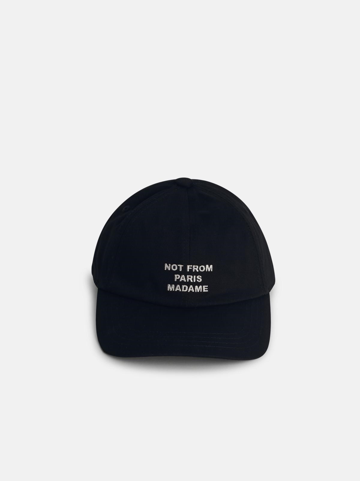BLACK COTTON CAP - 1