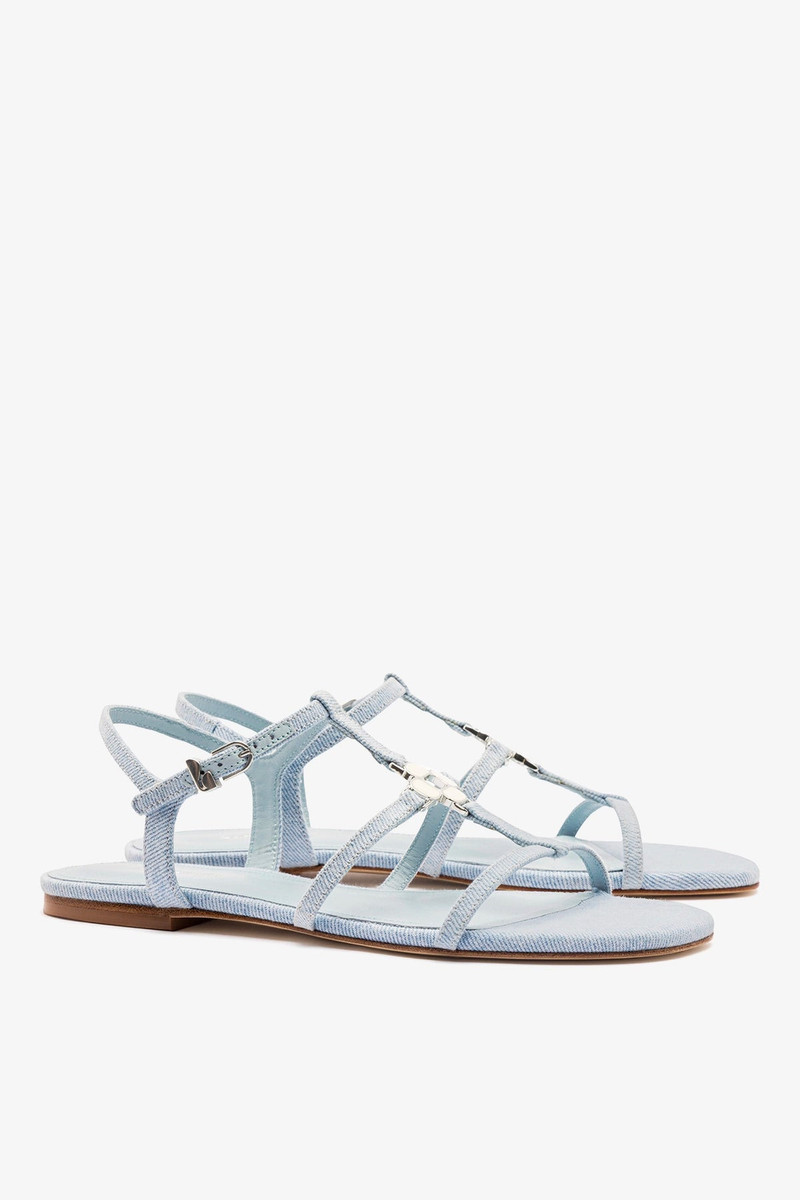 Hana Flat Sandal Maya Denim 3