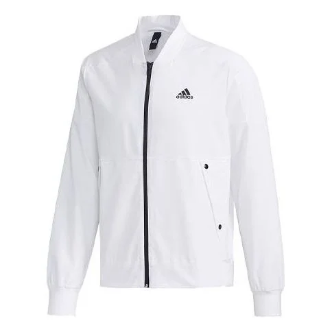 adidas O2 JKT 3S Bomb Casual Sports Jacket White EH3774 - 1