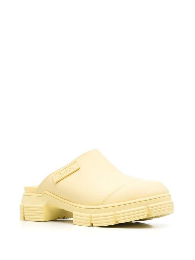 GANNI City chunky-sole mules outlook