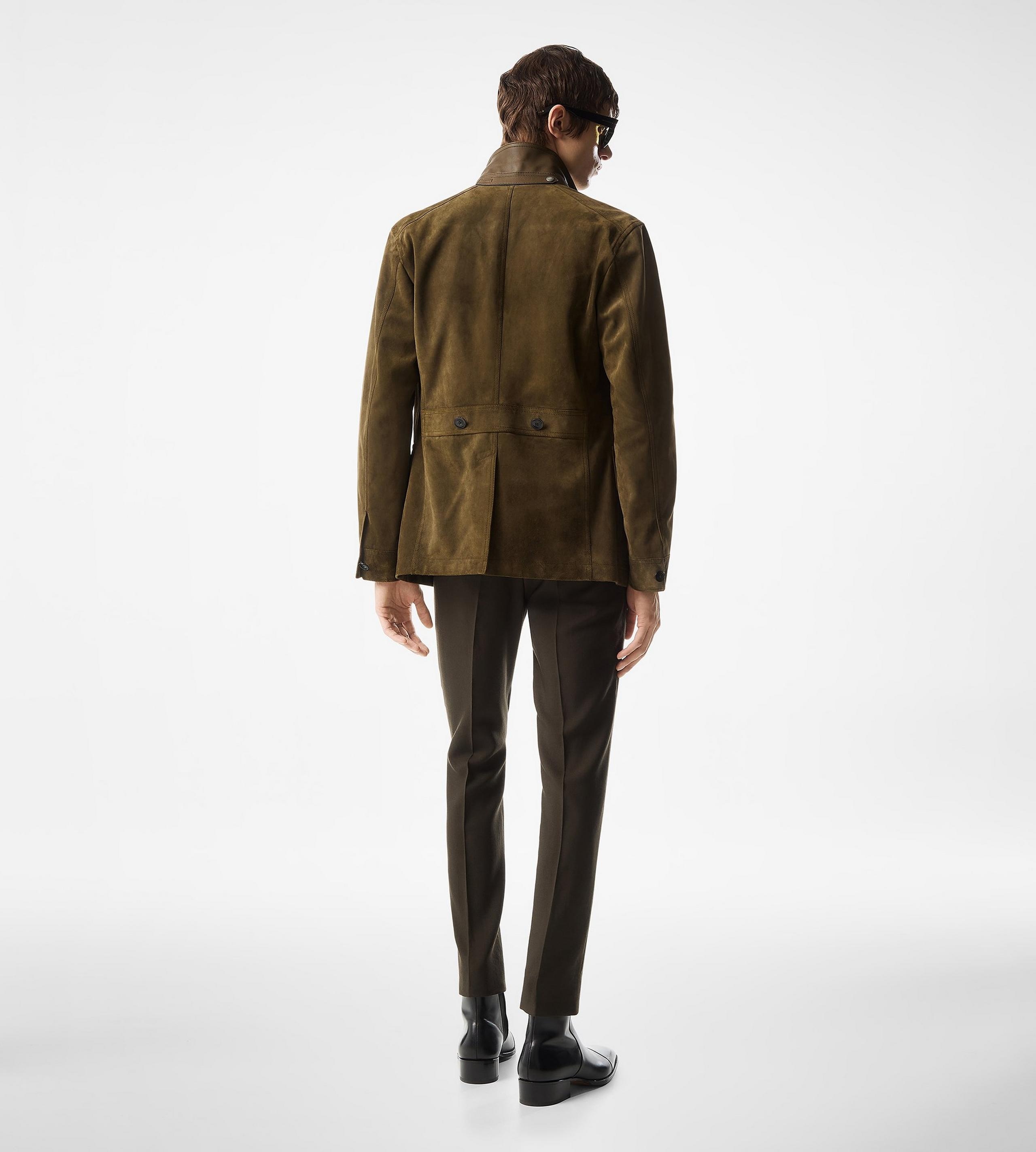 CASHMERE SUEDE SARTORIAL MILITARY JACKET - 4