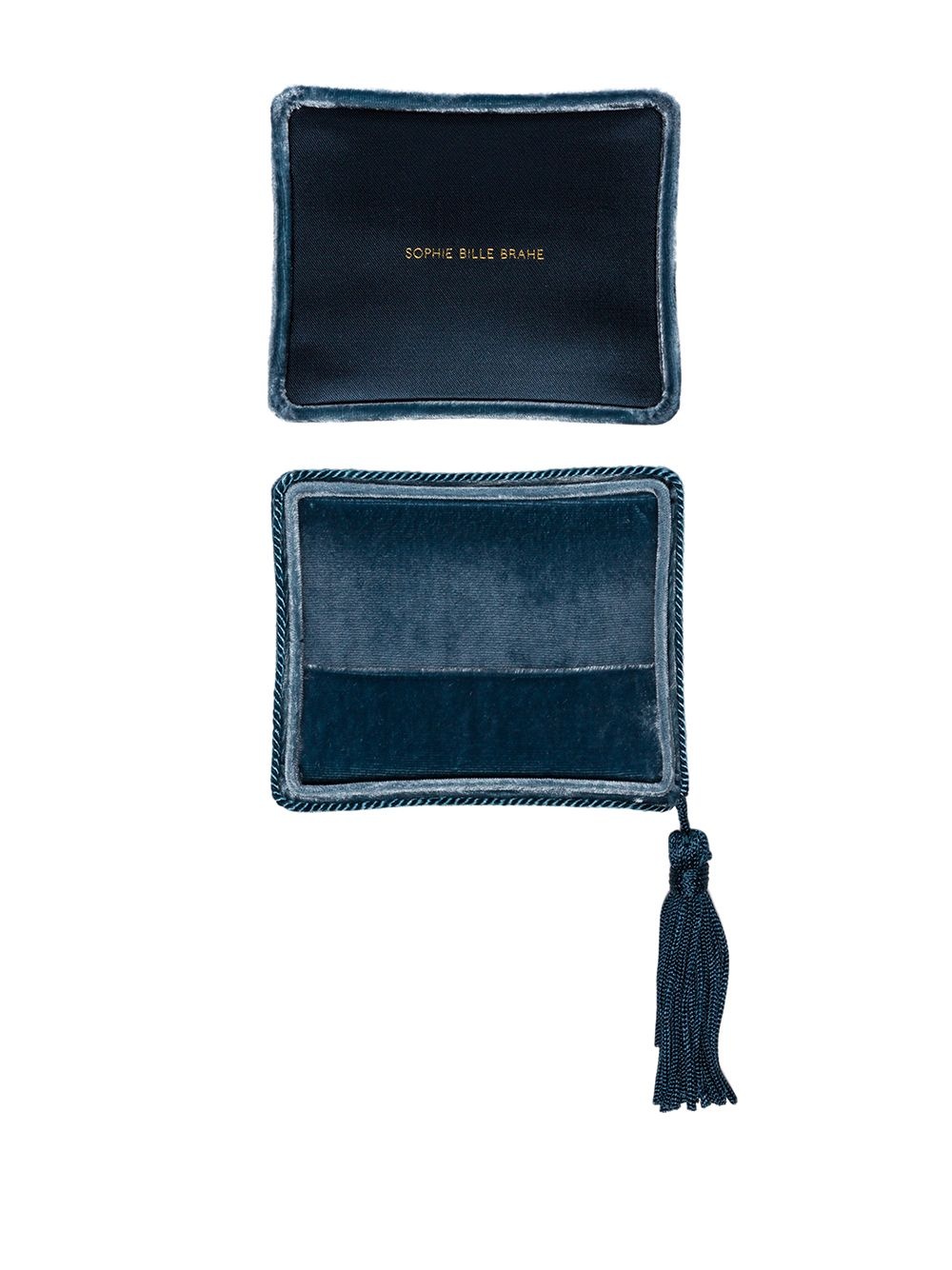 tassel-trimmed velvet jewellery case - 3