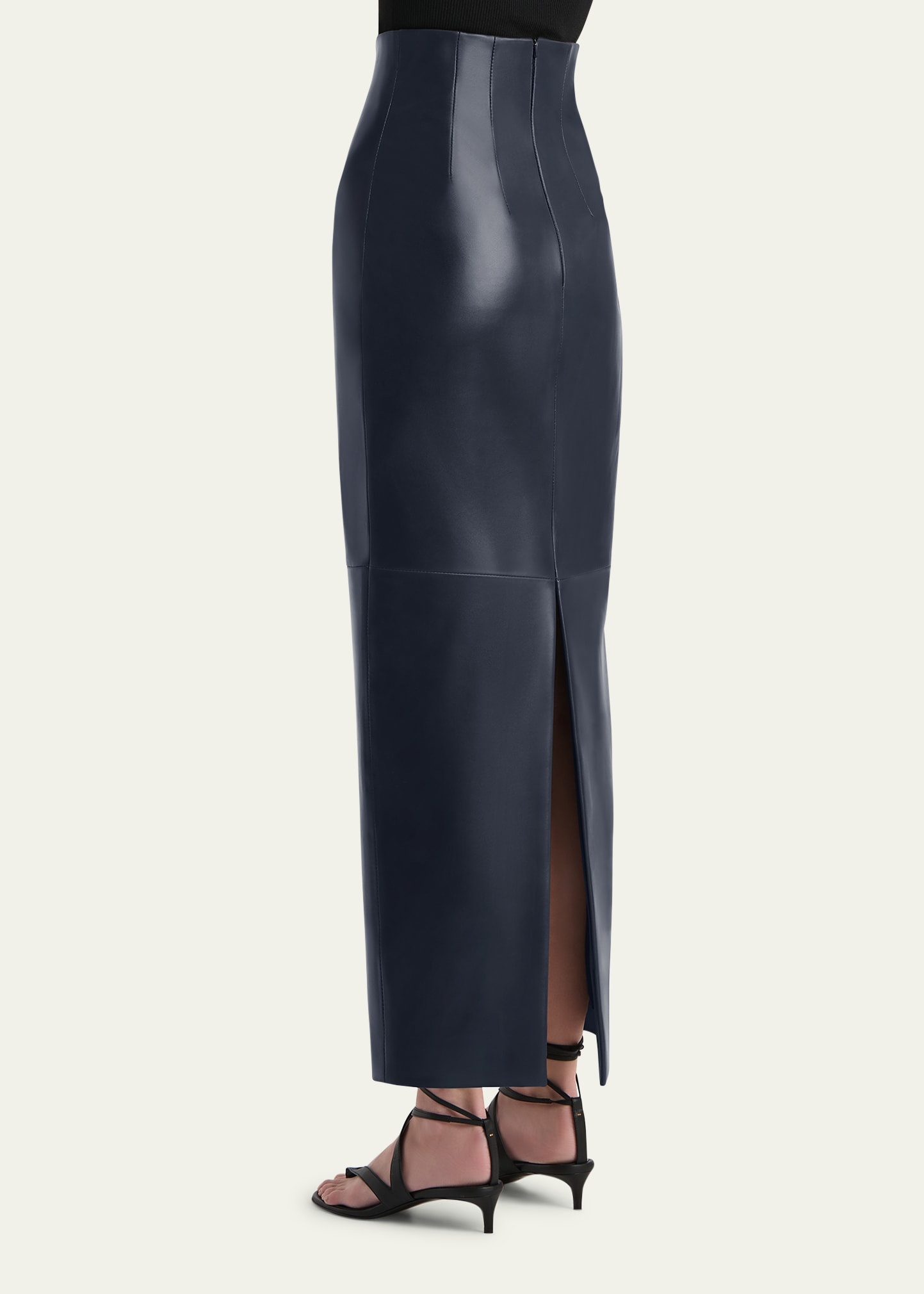 Loxley Leather Pencil Maxi Skirt - 3