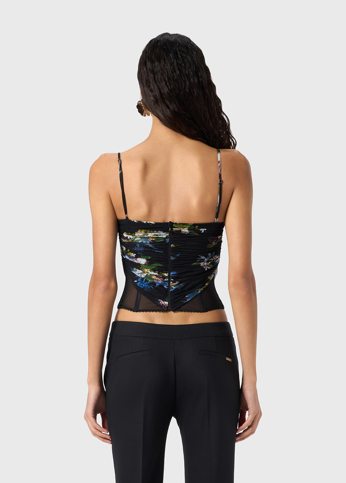 TOP TULLE PRINTED BUSTIER - 4