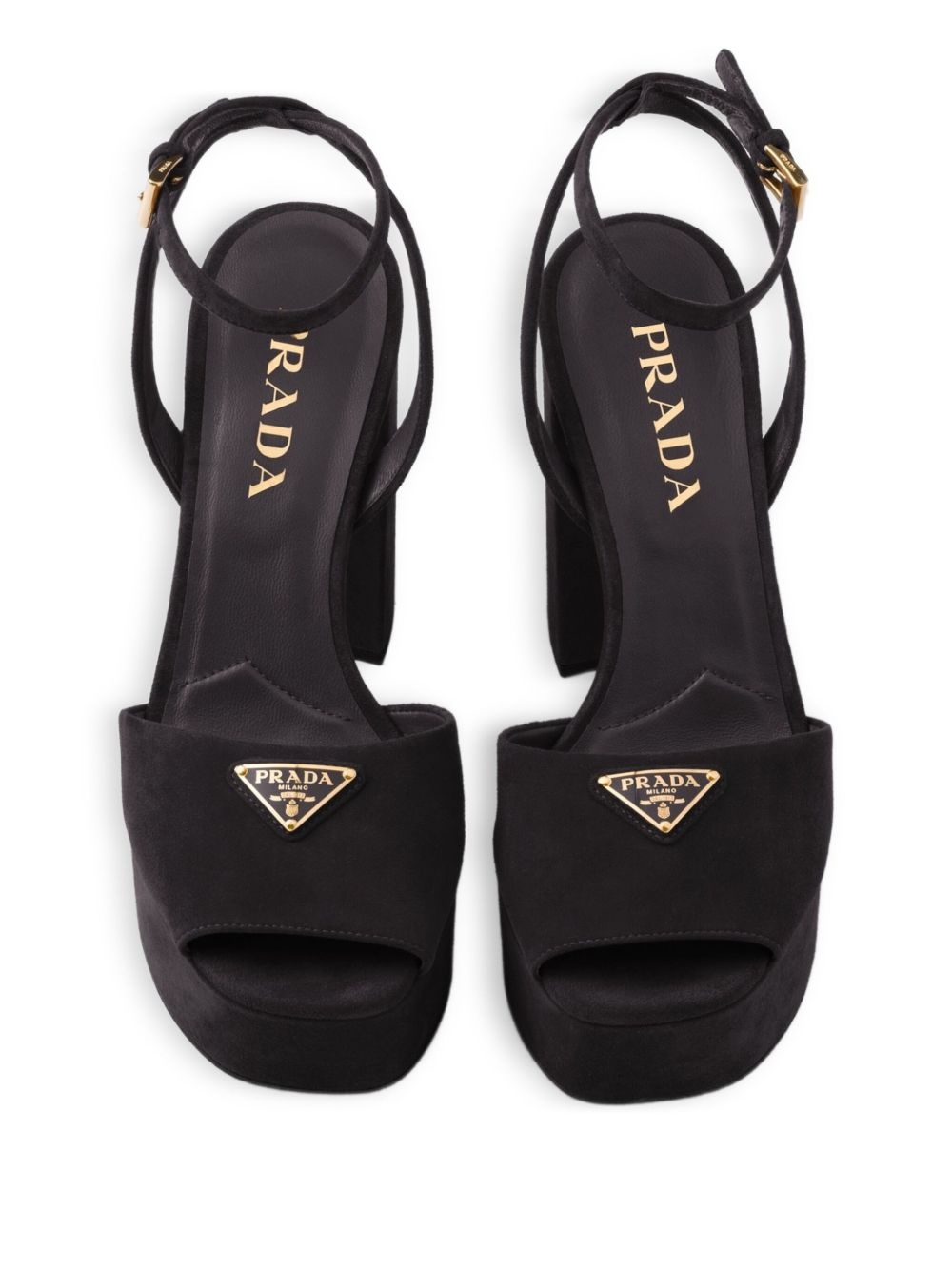 115mm suede platform sandals - 4