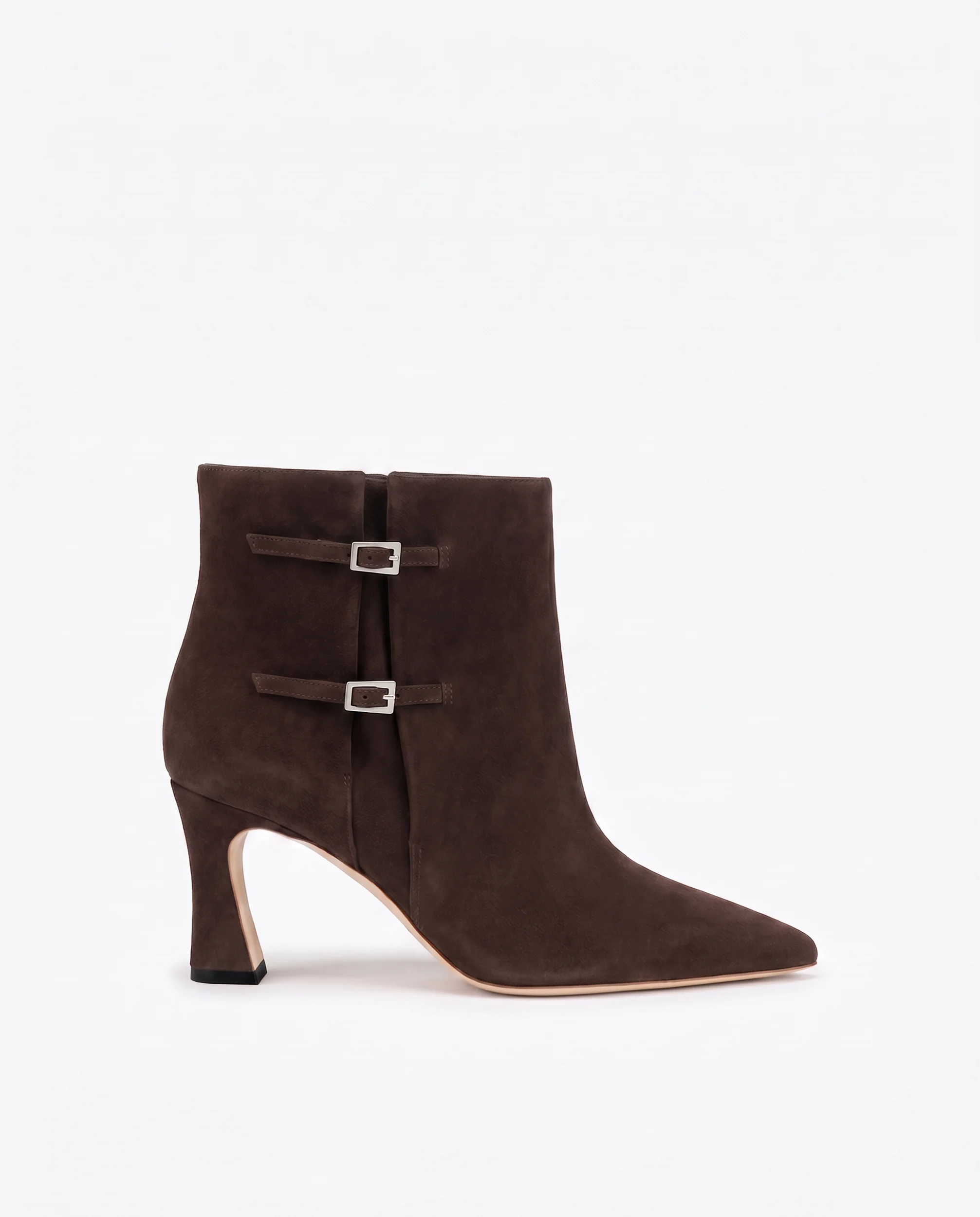 Norma 70 Dark Brown Suede Ankle Boots - 1