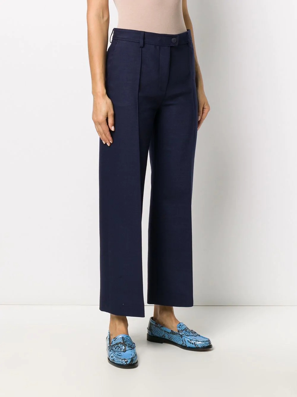 pleat-detail trousers - 3