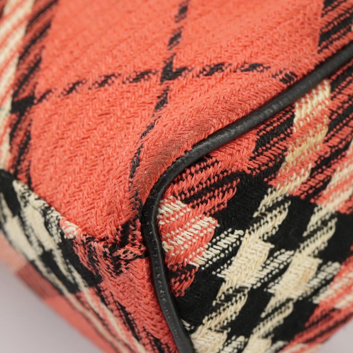 Burberry Nova Check Blue Label Hand Bag Canvas Red - 14