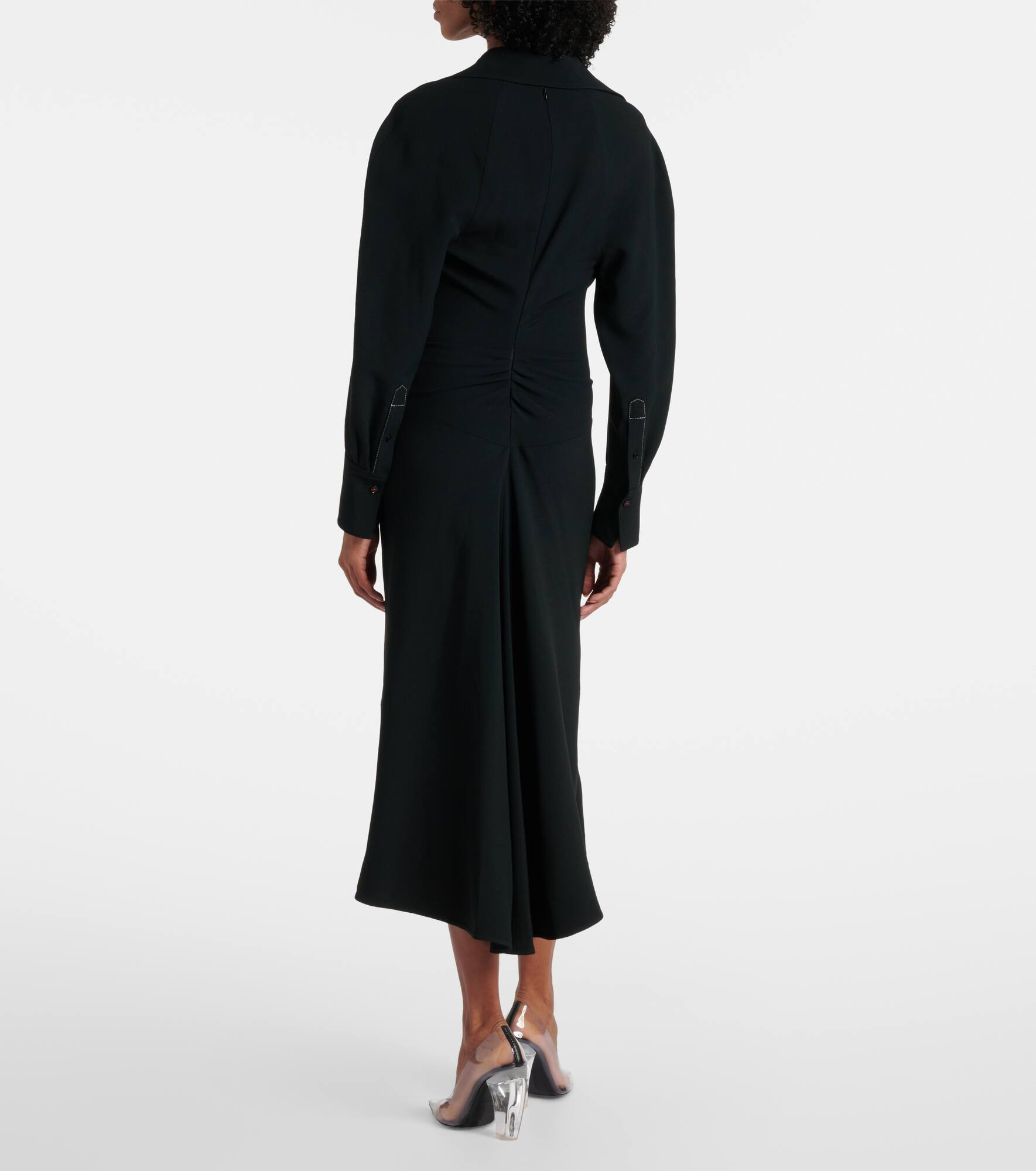 Gathered midi dress - 3