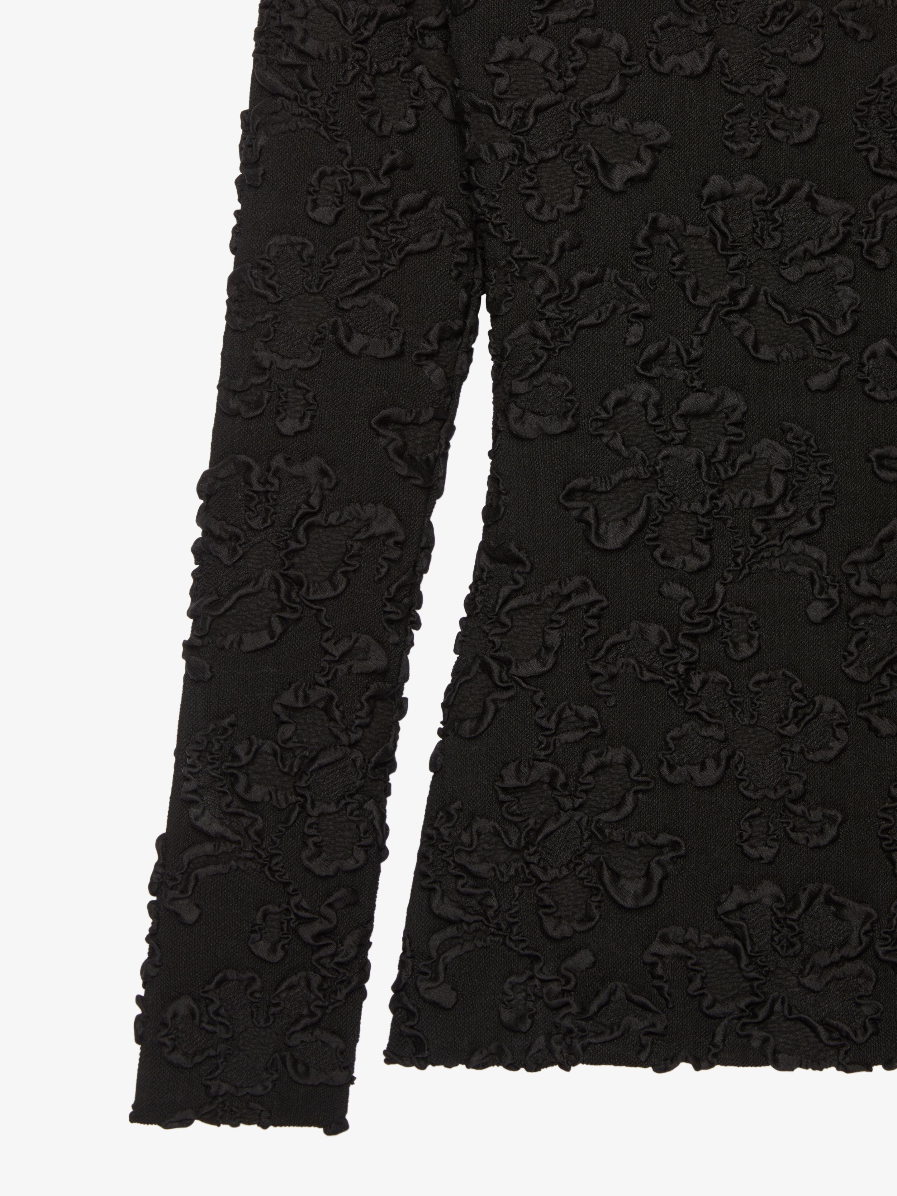SLIM FIT TOP IN JERSEY WITH FLORAL PATTERN - 5