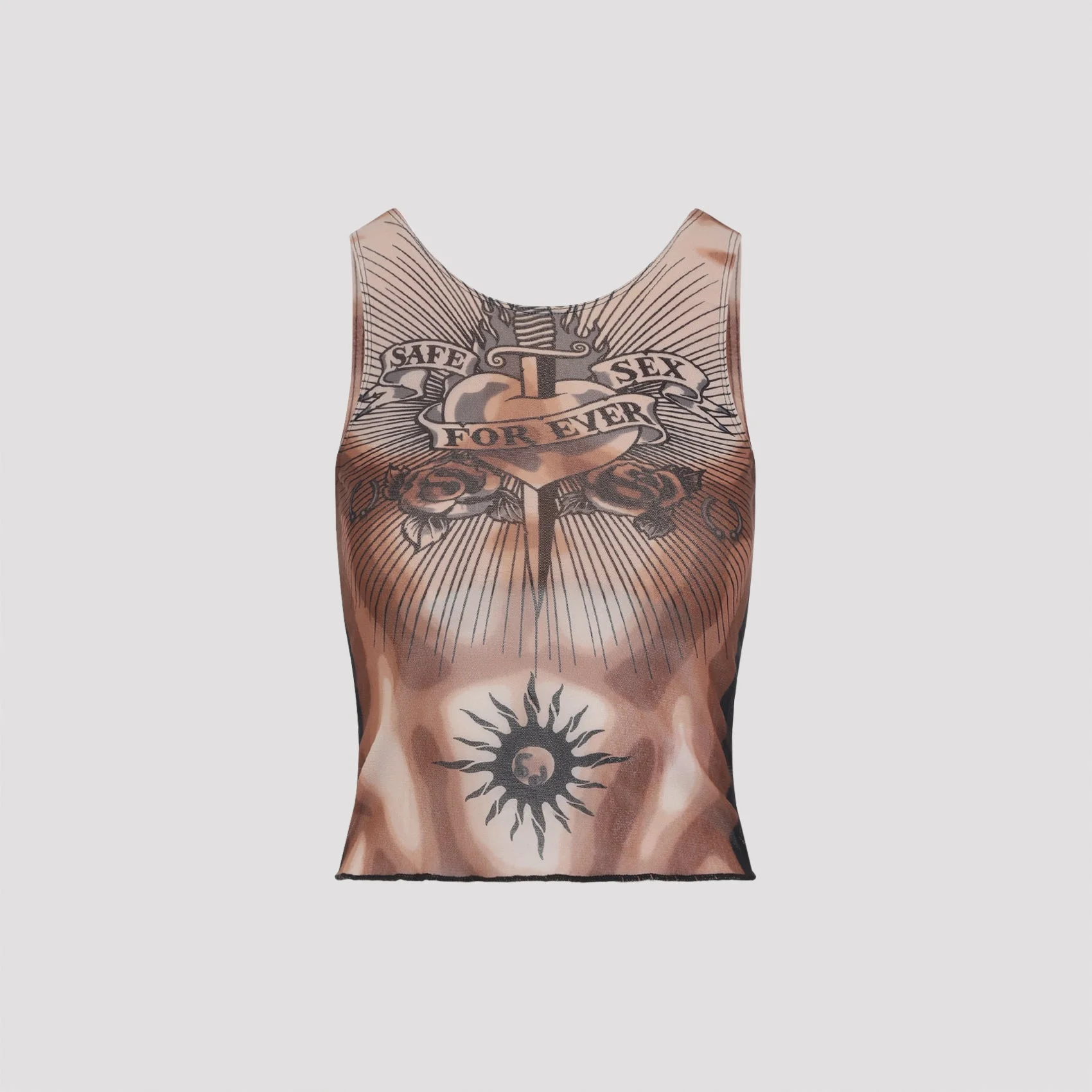 Jean Paul Gaultier Safe Sex Tattoo Top - 1