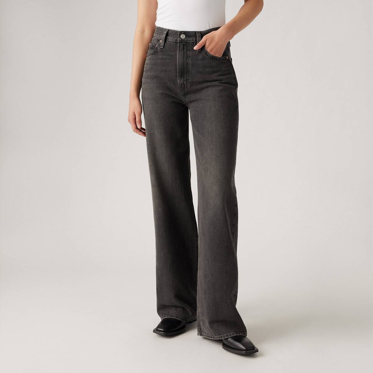 RIBCAGE WIDE LEG WOMEN'S JEANS - 4