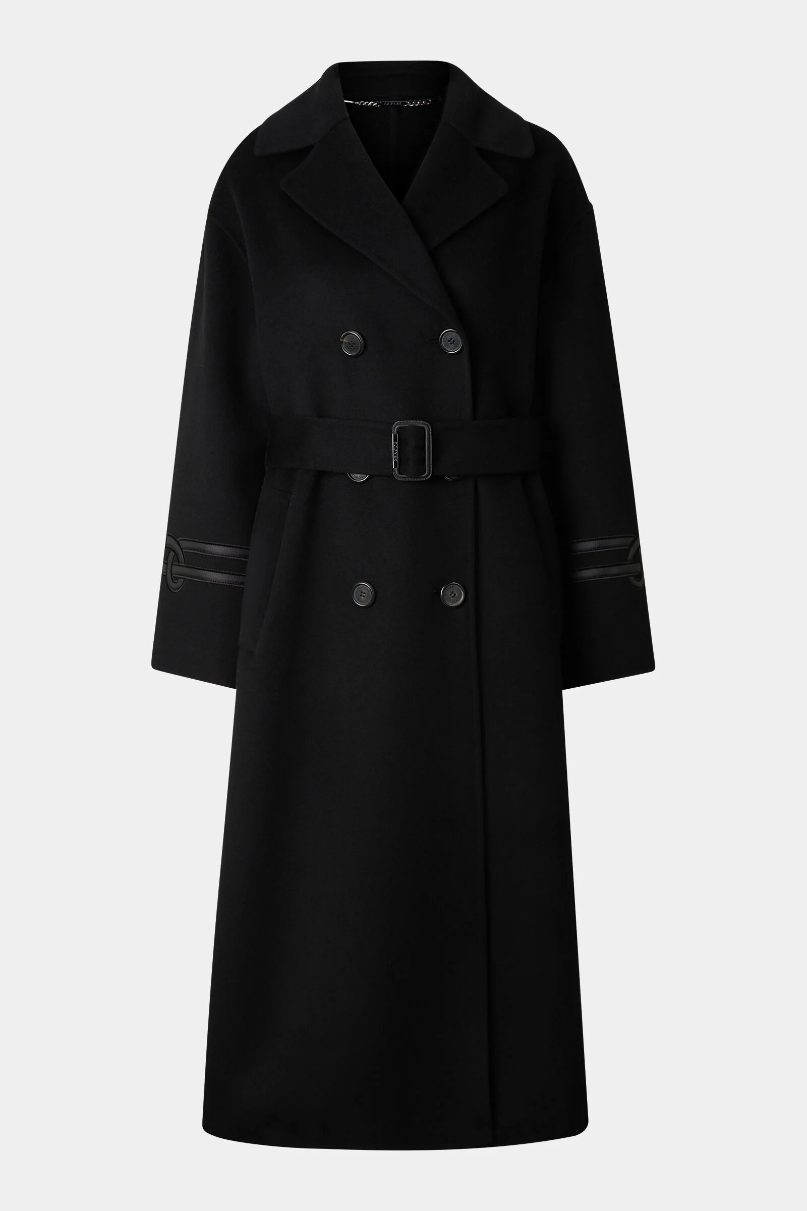 Terese Double-Faced Wool Coat in Black - 1