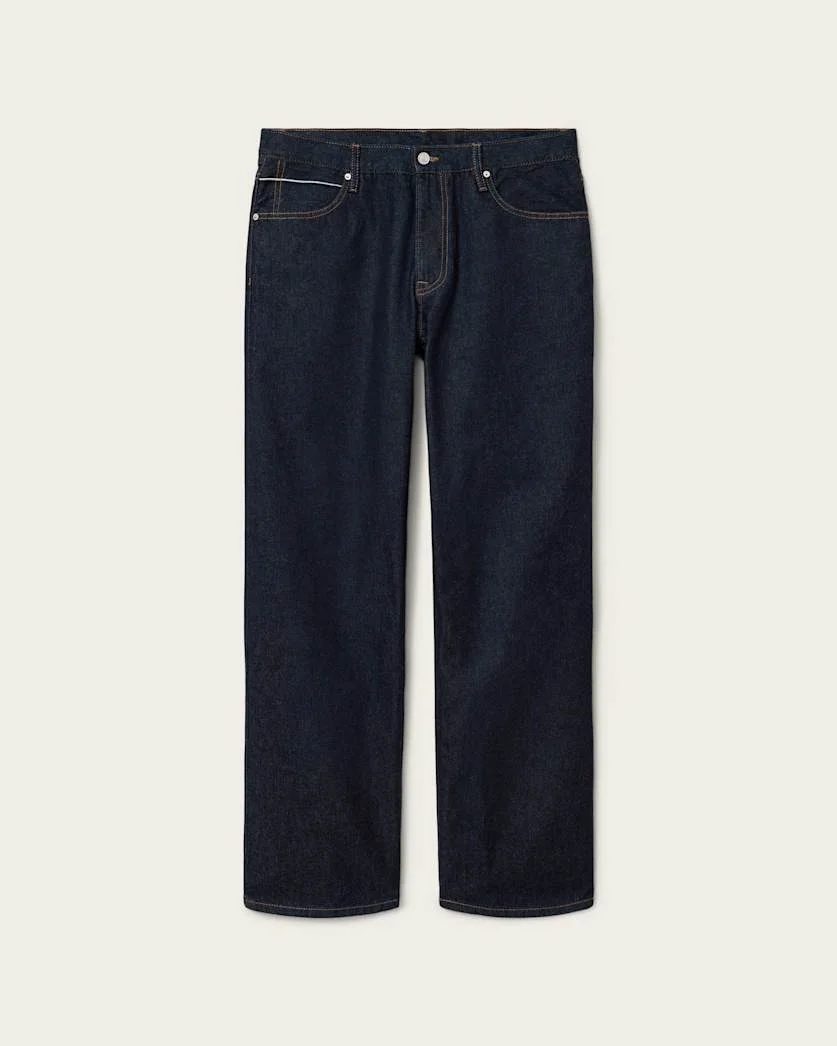 MULLEN STRAIGHT LEG SELVEDGE DENIM JEANS - 1