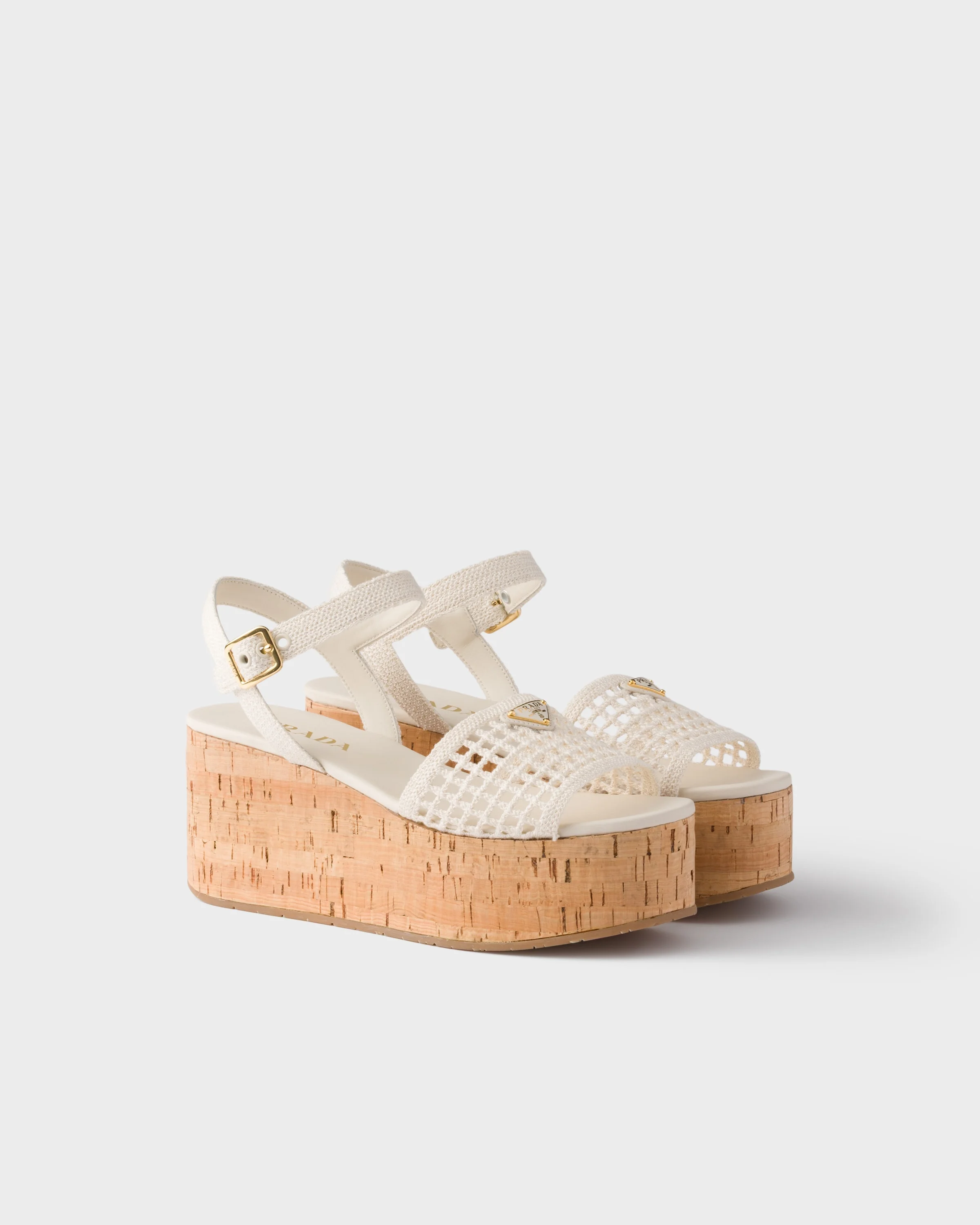 Crochet wedge platform sandals - 1