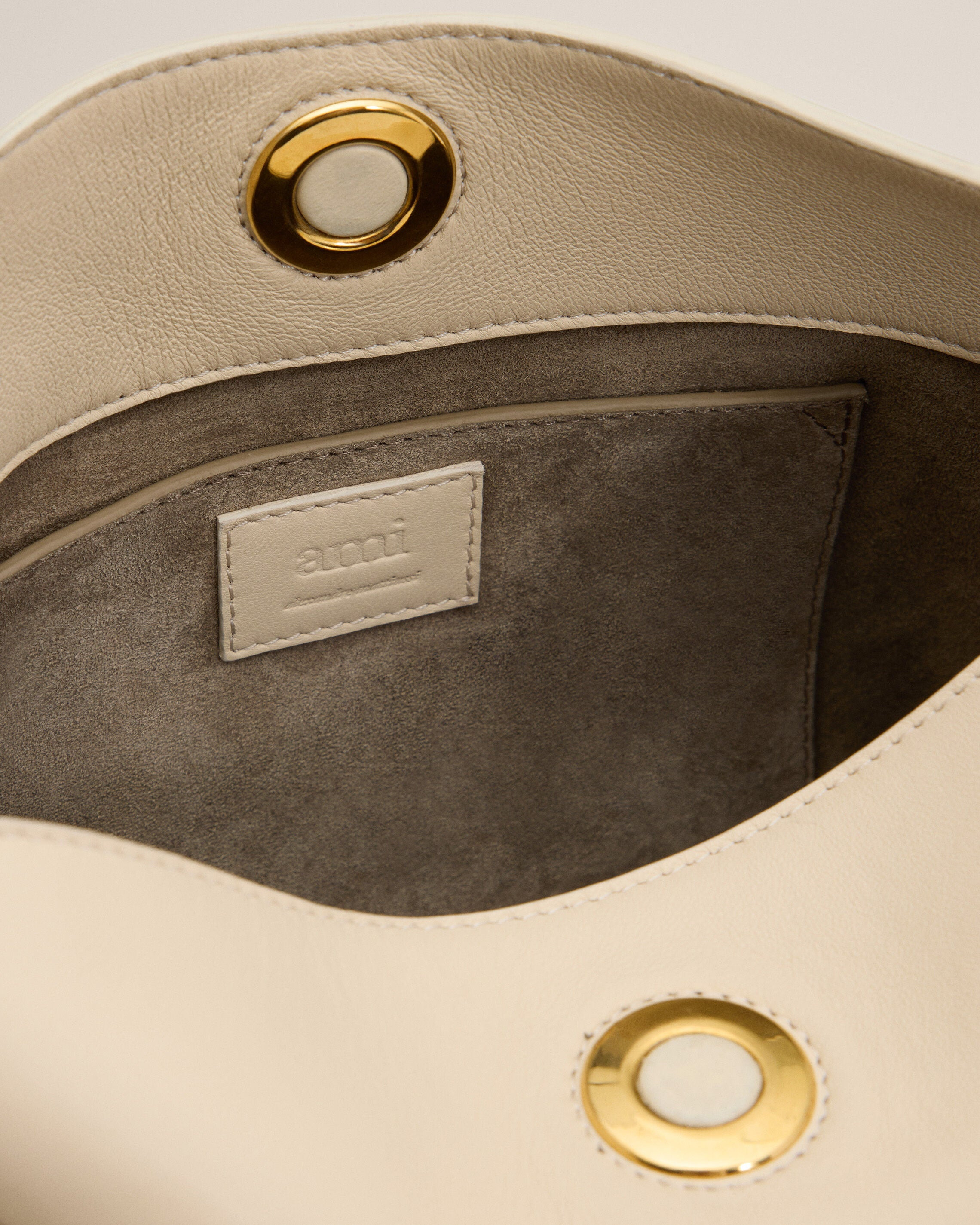 BEIGE LEATHER CARROUSEL BAG - 6