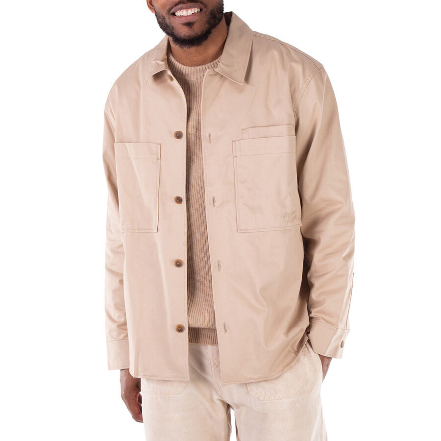 Maison Kitsune Long-Sleeve Cotton Gabardine Overshirt - 3