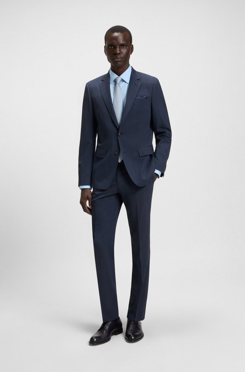SLIM-FIT SUIT IN MICRO-PATTERNED STRETCH FABRIC 1