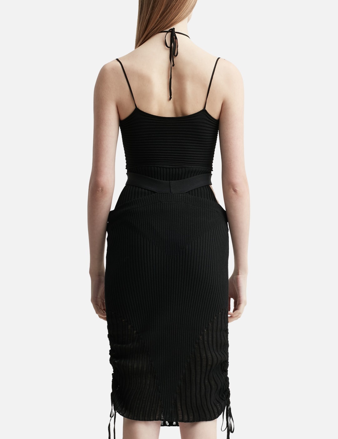 RIBBED KNIT SLEEVELESS BODYSUIT - 3