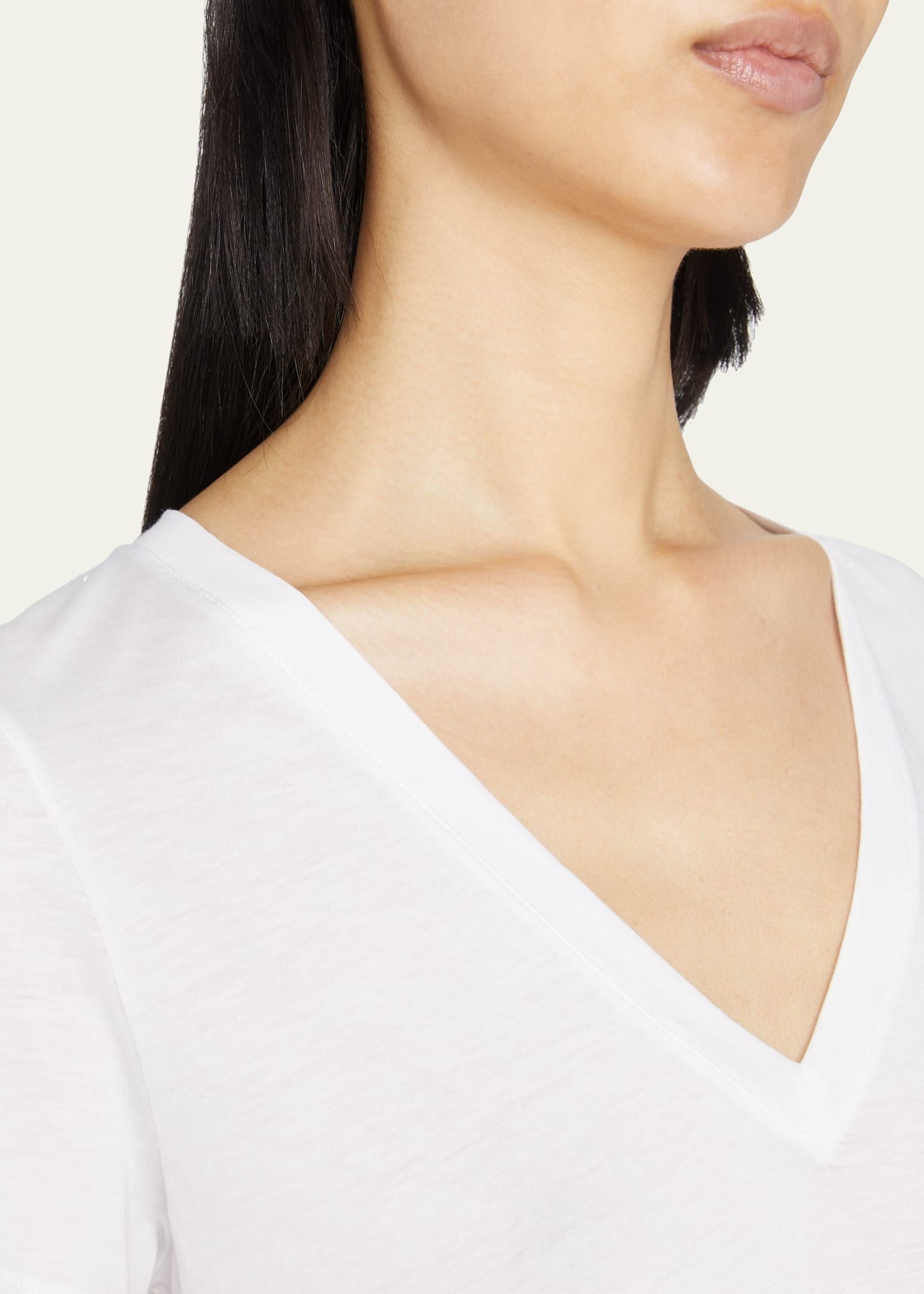Essential Pima Cotton V-Neck Tee - 5