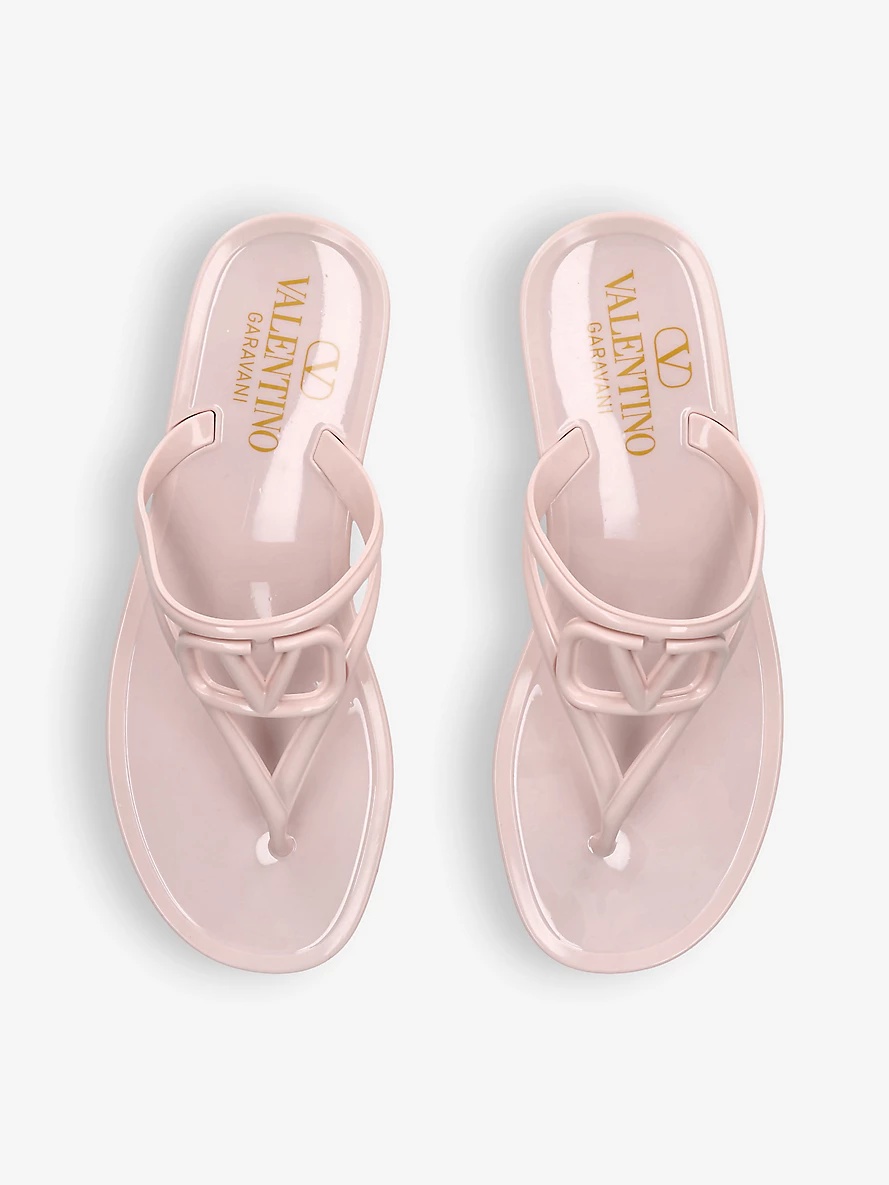 VLOGO rubber thong sandals - 2