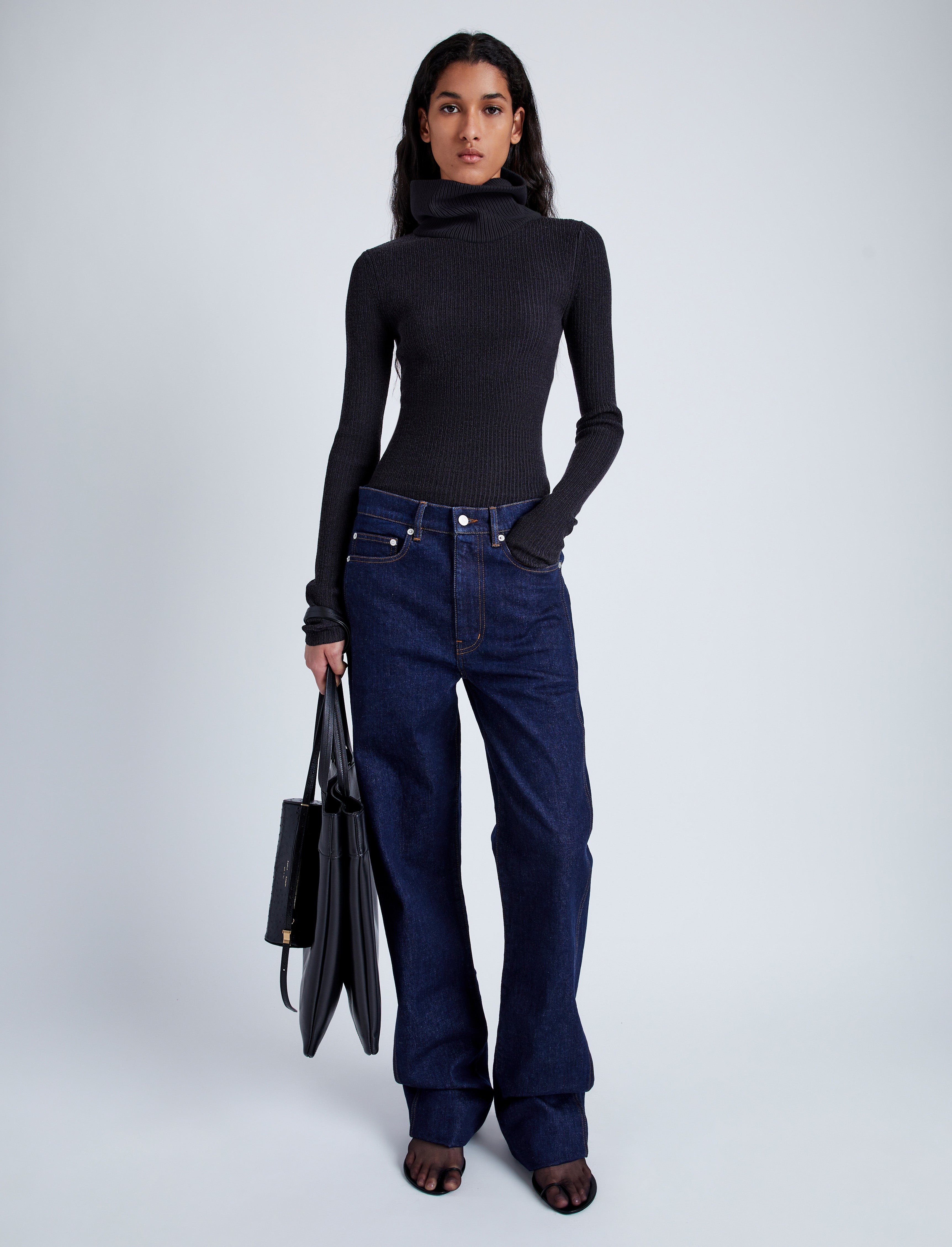 Alyssa Sweater in Midweight Viscose Rib - 7