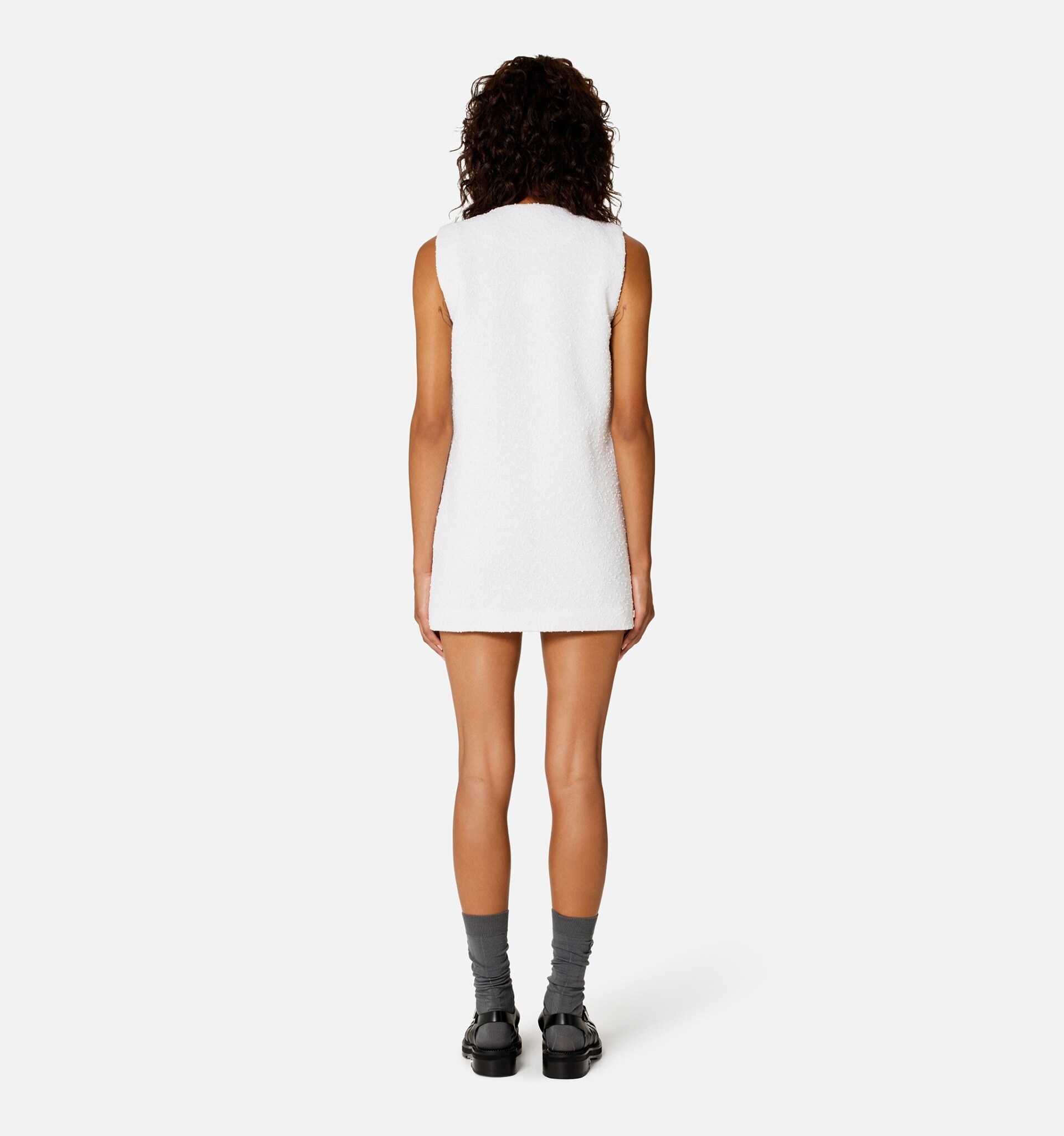 Double Breasted Short Dress - 6