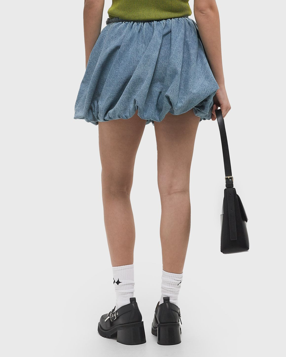 Denim Balloon Skirt - 3