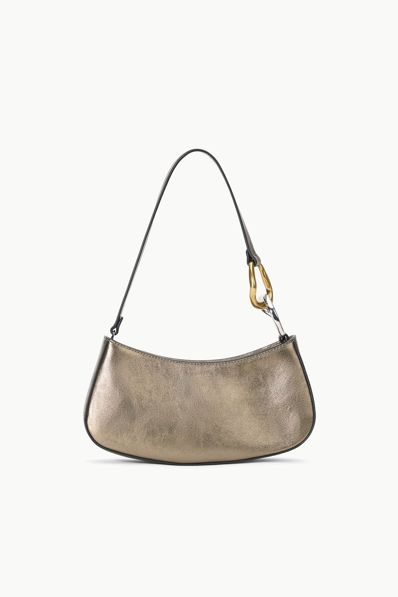 STAUD OLLIE BAG AGED BRONZE 1