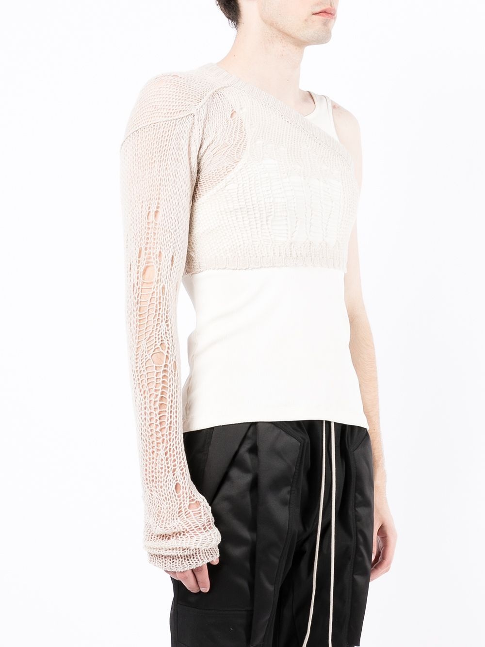 cropped one-shoulder jumper - 3