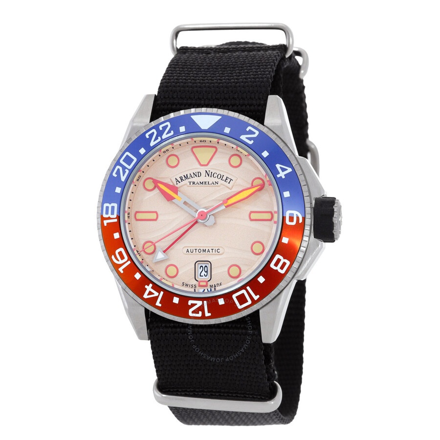 Armand Nicolet - Armand Nicolet JSH GMT Automatic Men's Watch A487RGN-KO-BN22481AANN - 1