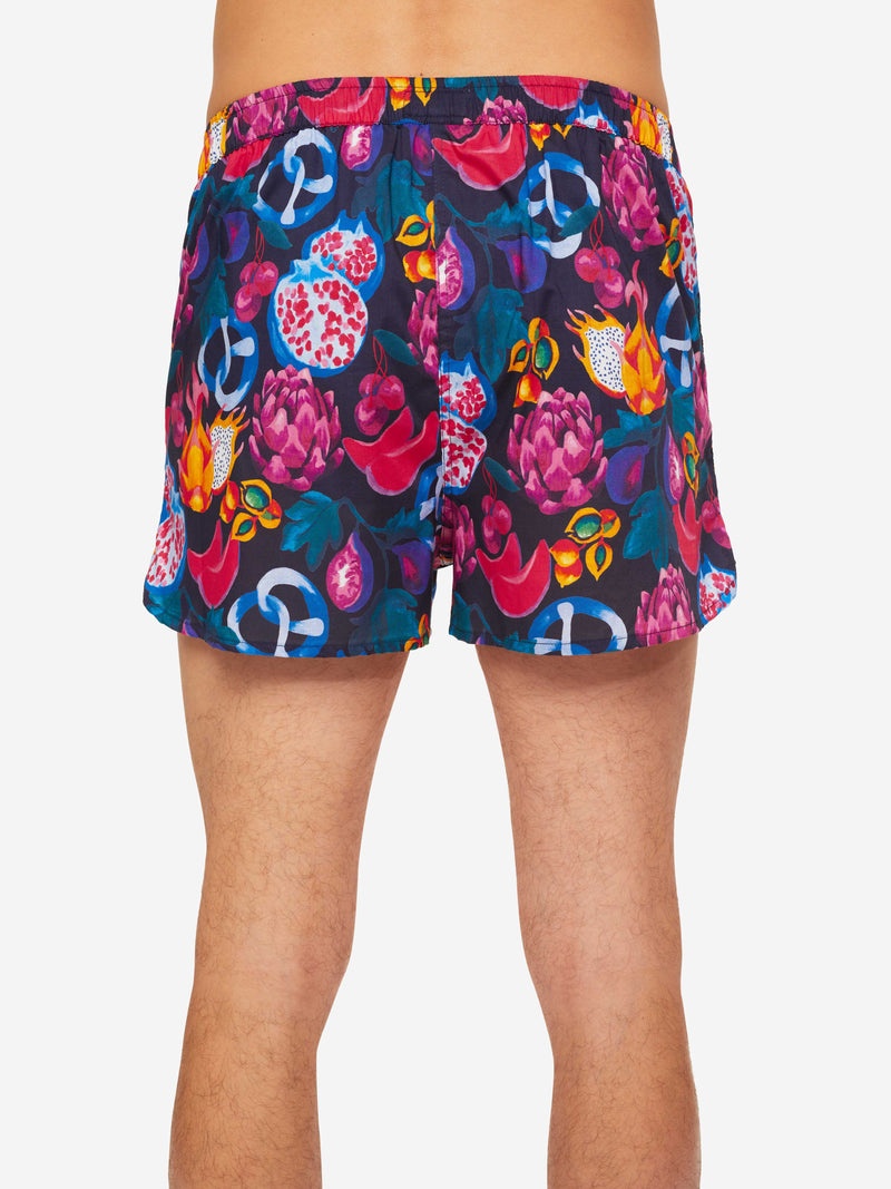 Men's Modern Fit Boxers Ledbury 50 Cotton Batiste Navy - 6