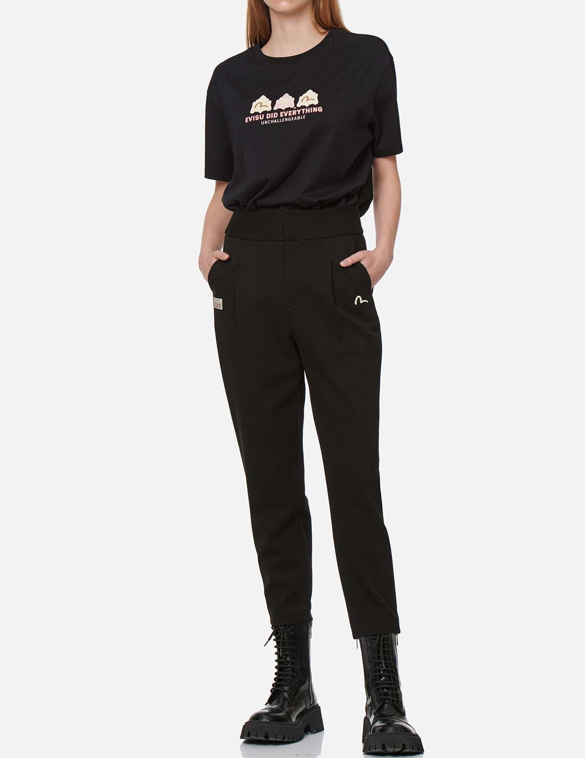 SEAGULL EMBROIDERED TAPER PANTS - 5
