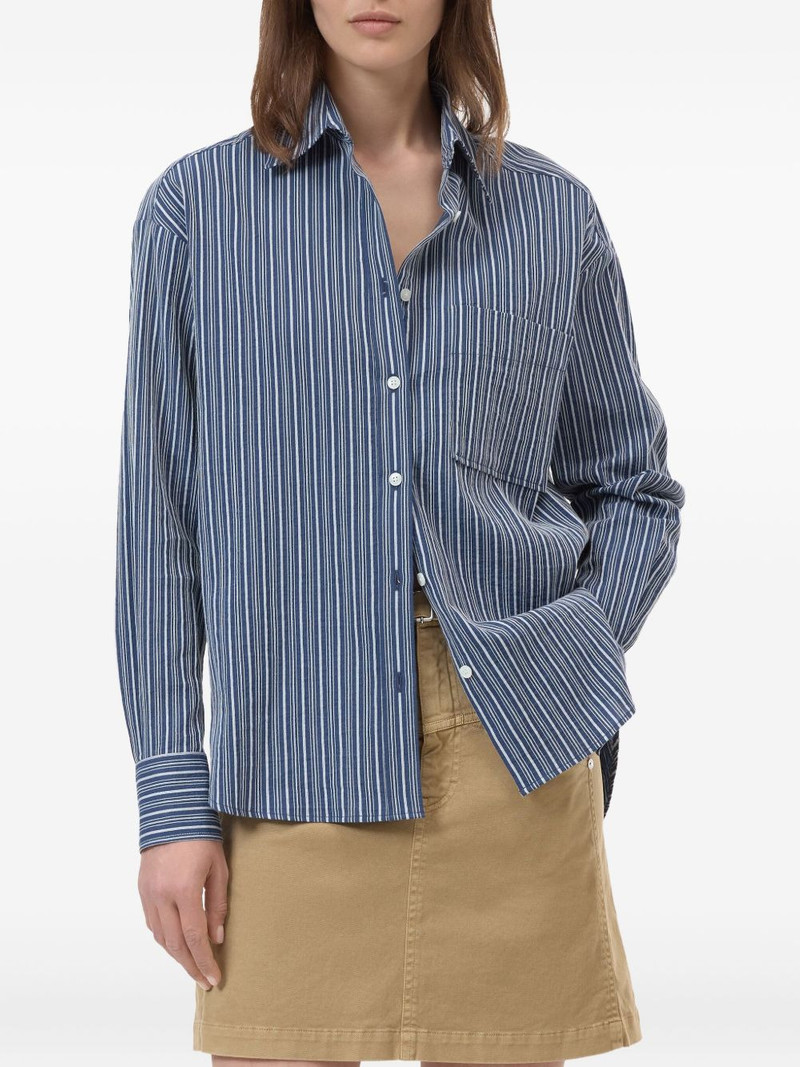 striped button-up shirt 3