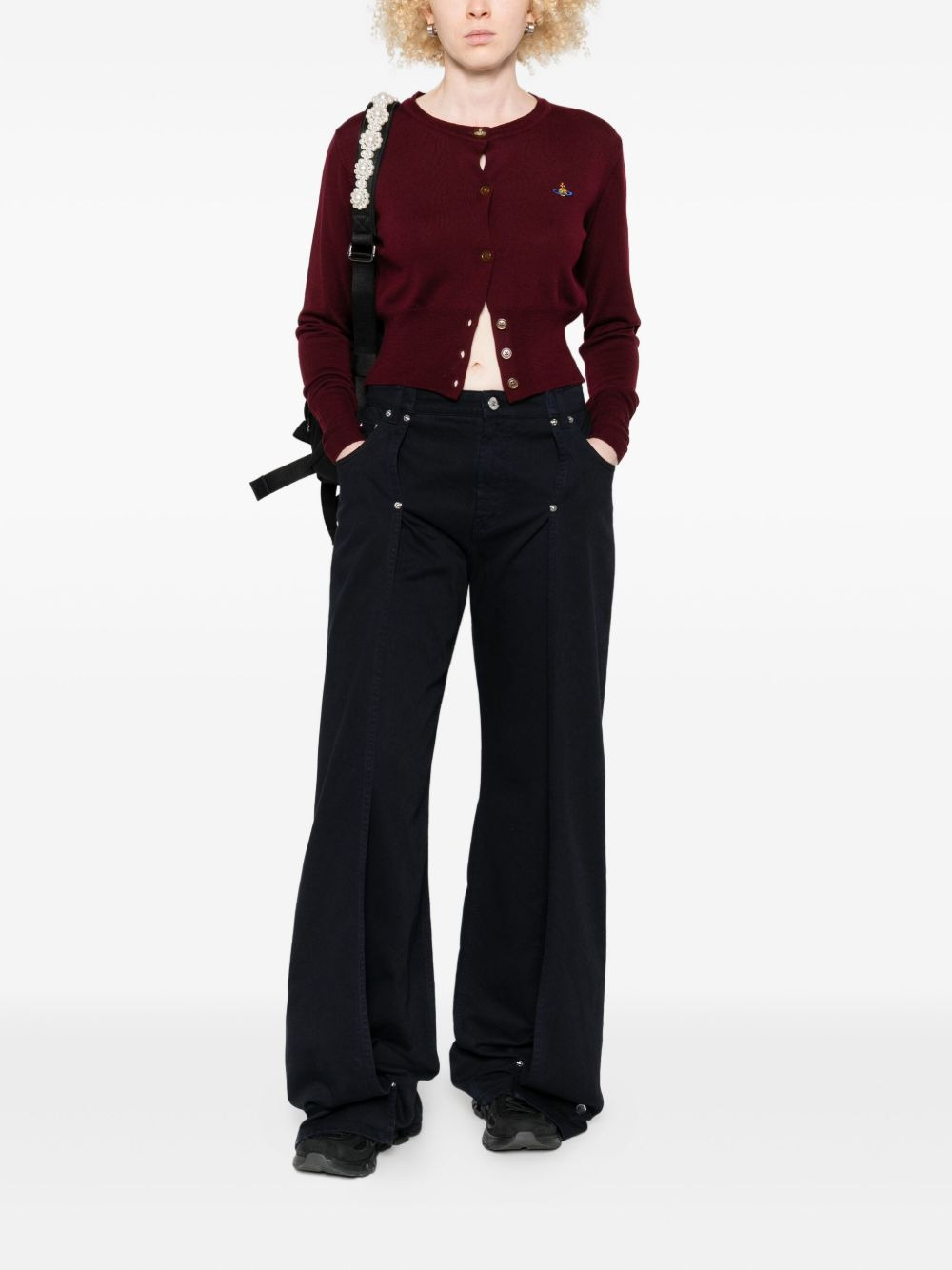 Bea orb-embellished button cardigan - 2