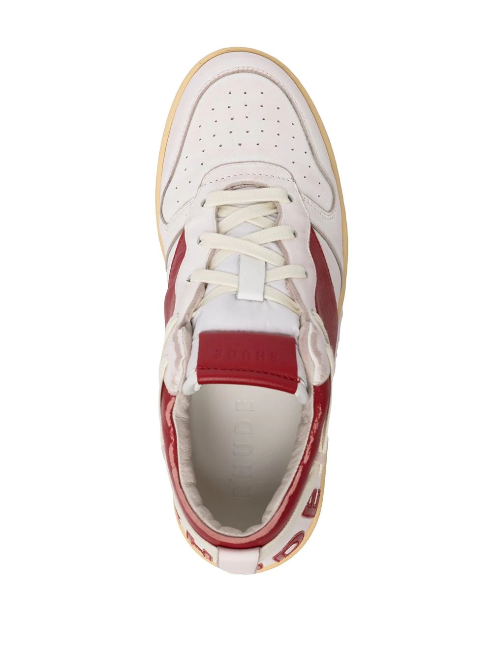 low-top panelled sneakers - 8