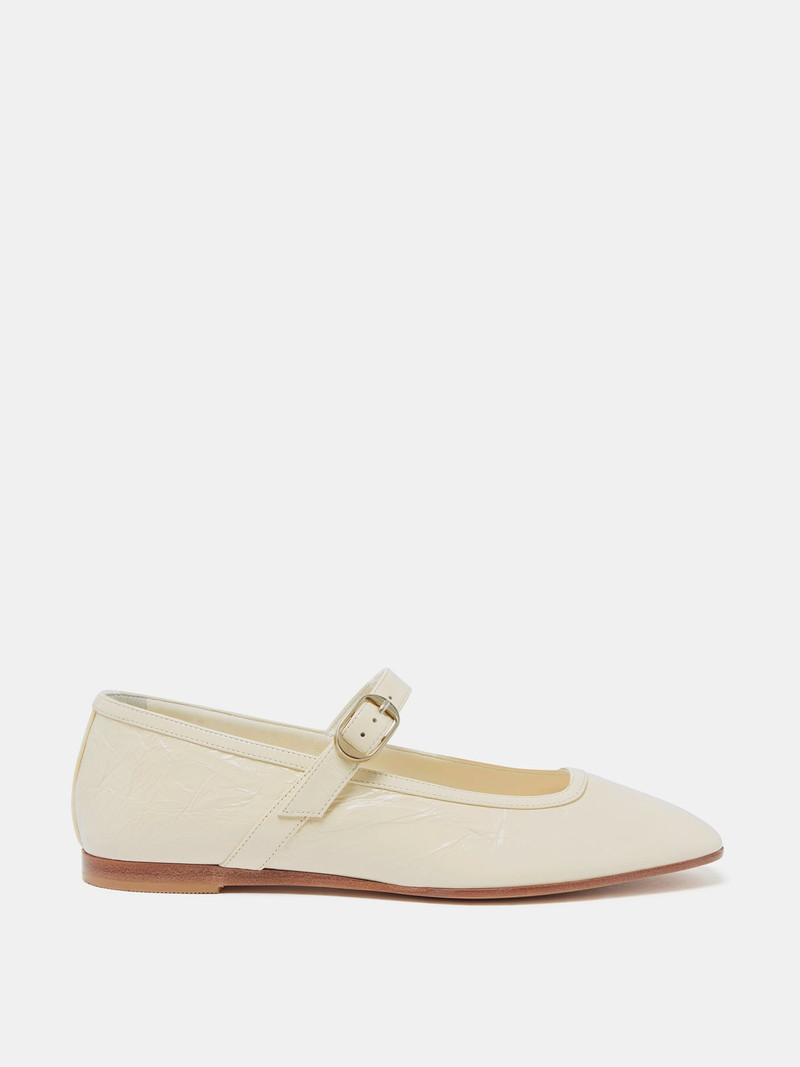 Ballet Mary Jane / Ecru Naplack Leather 1