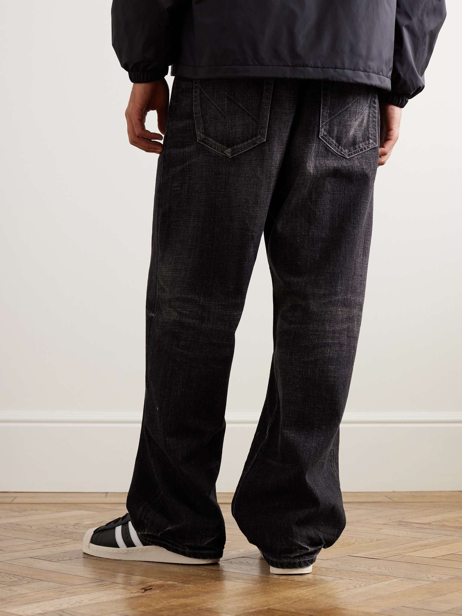 Wide-Leg Selvedge Jeans - 4