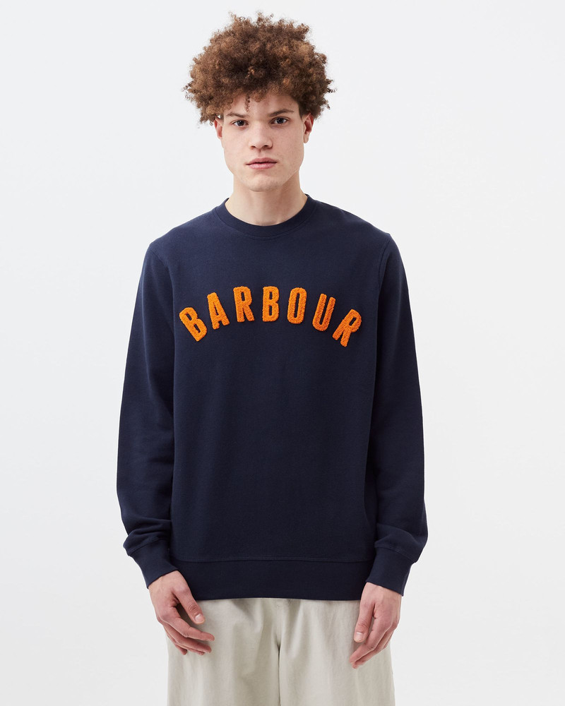 Barbour Prep Logo Crew outlook