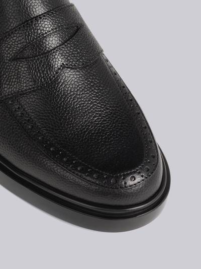 Thom Browne Classic Pebble Grain Leather Penny Loafer outlook